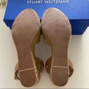 Stuart Weitzman Tan Espadrilles with Arch Support